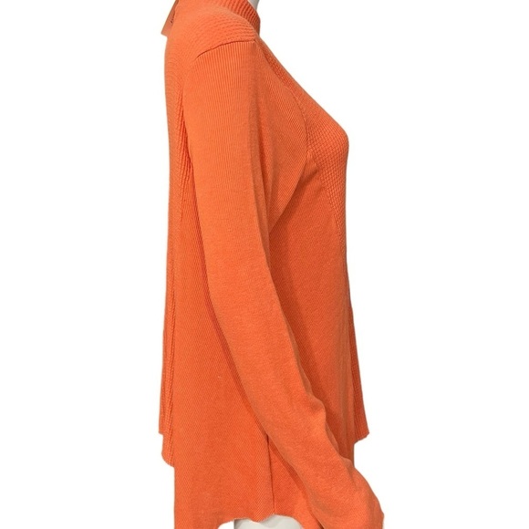 T.La Anthropologie Orange Waffle Mockneck Long Sleeve Knit Thermal Tunic
New - Picture 6 of 8